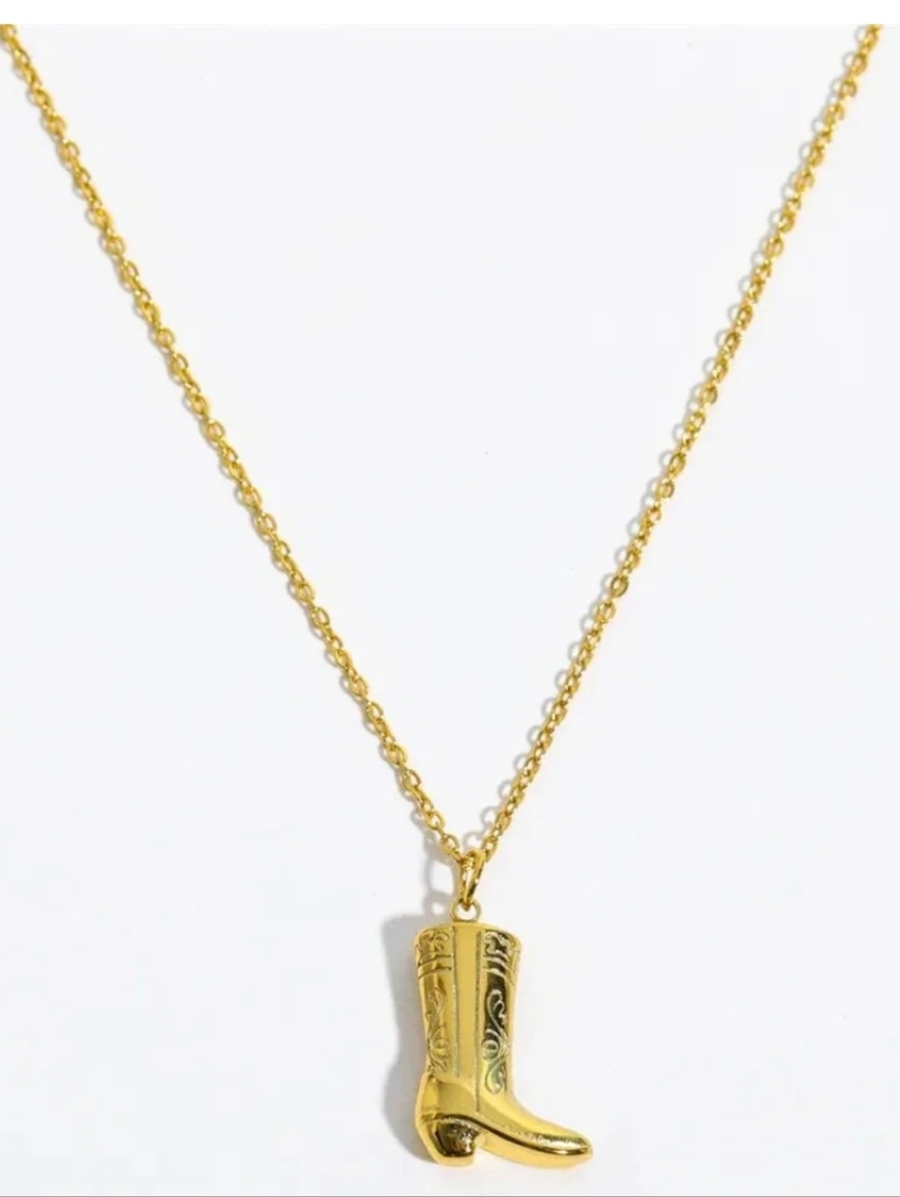 Louise Carter Jessie Cowgirl Boot Pendant Necklace